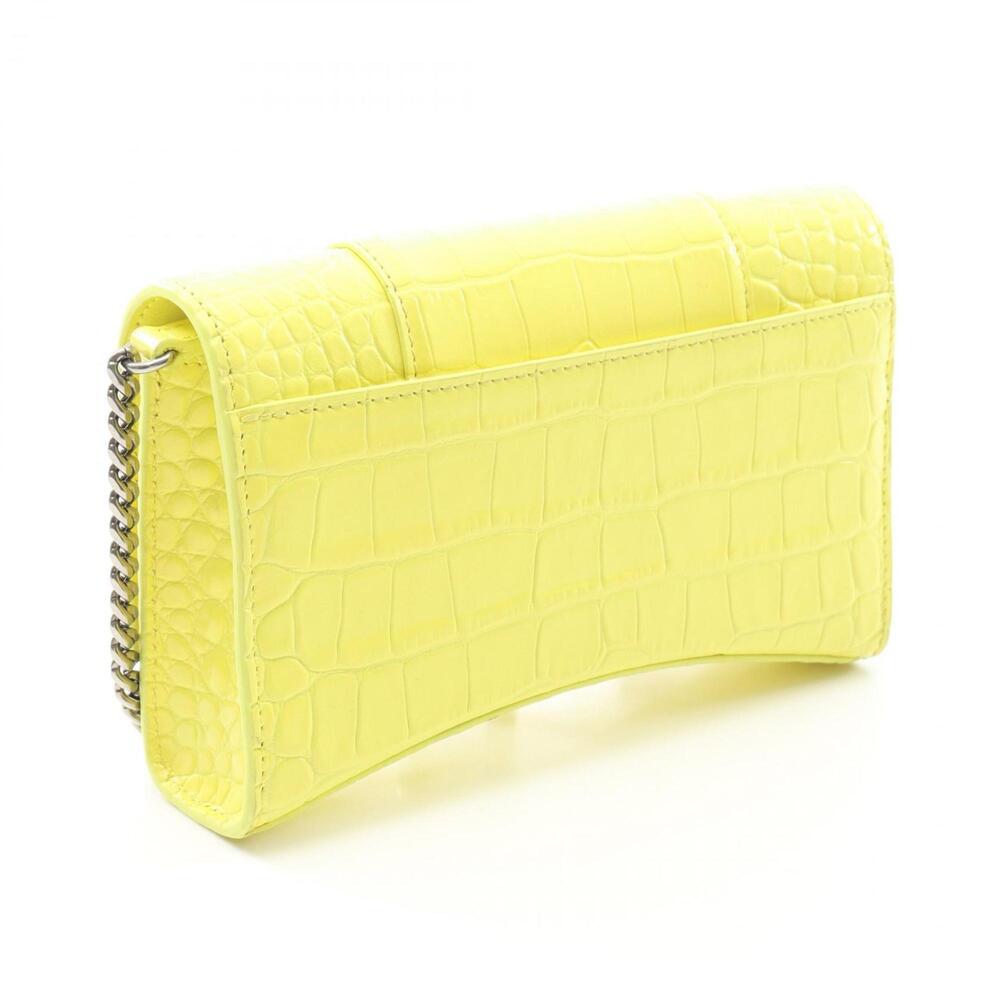 Balenciaga Hourglass Shoulder Bag, Leather, Women's, Yellow, 656050 - Picture 2 of 10